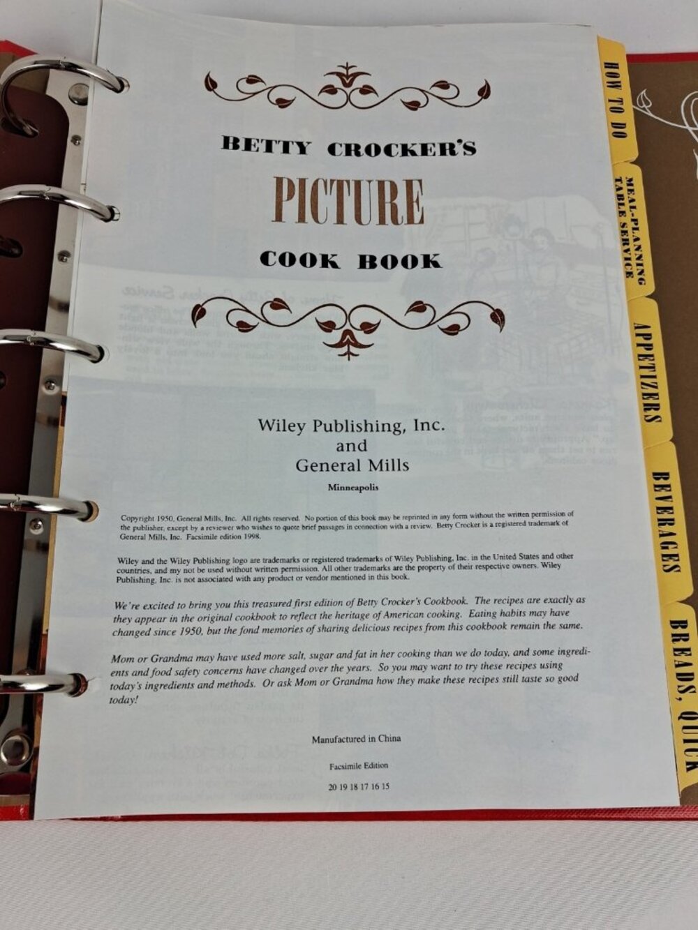 Betty Crocker's Picture Cook Book Betty Crocker Wiley Red HC Ring-Bound 1998 - Picture 13 of 16